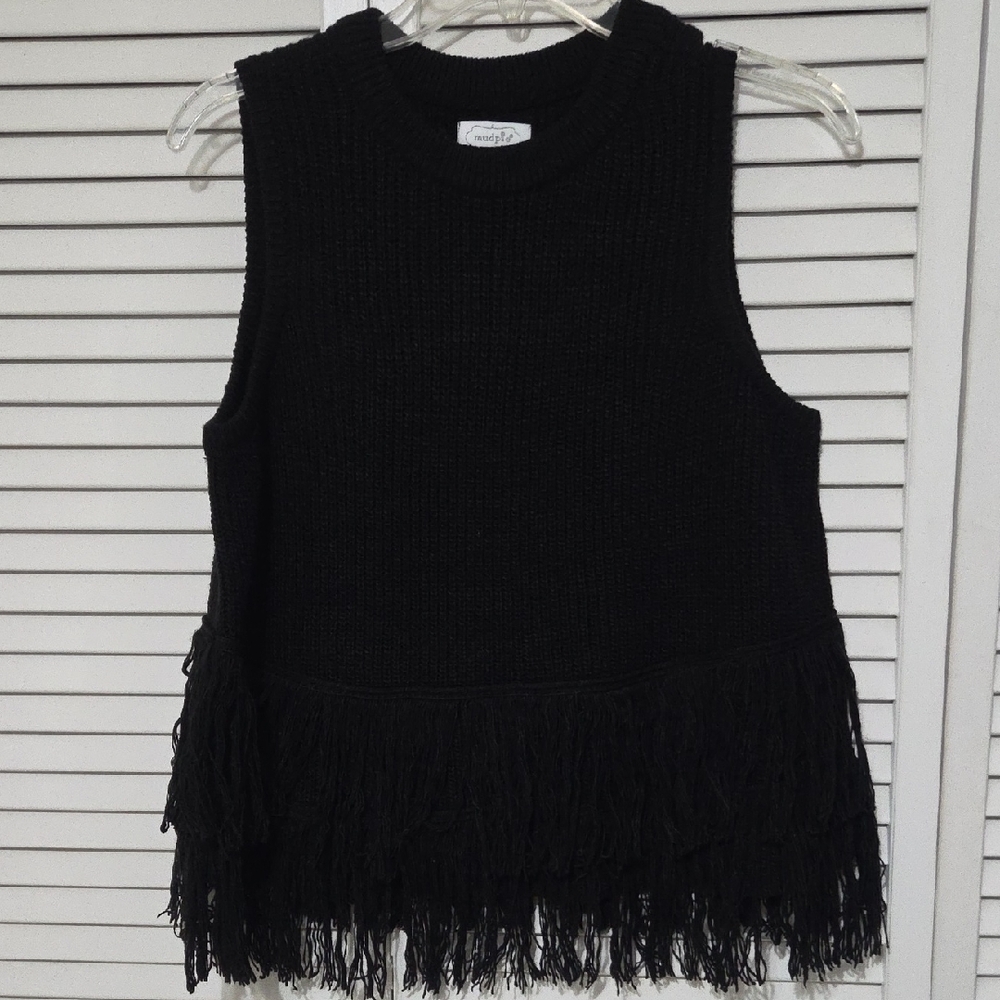 Mud Pie Black Knit Sweater Top